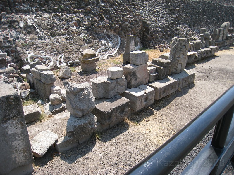 Mexico Pyramids - Mexico City 2009 0575.jpg - A trip to the Teotihuacan area of Mexico to visit the pyramids. A vast complex and a great climb to the top. This was followed by lunch in a cave, then a visit to the historical center of Mexico City. March 2009.